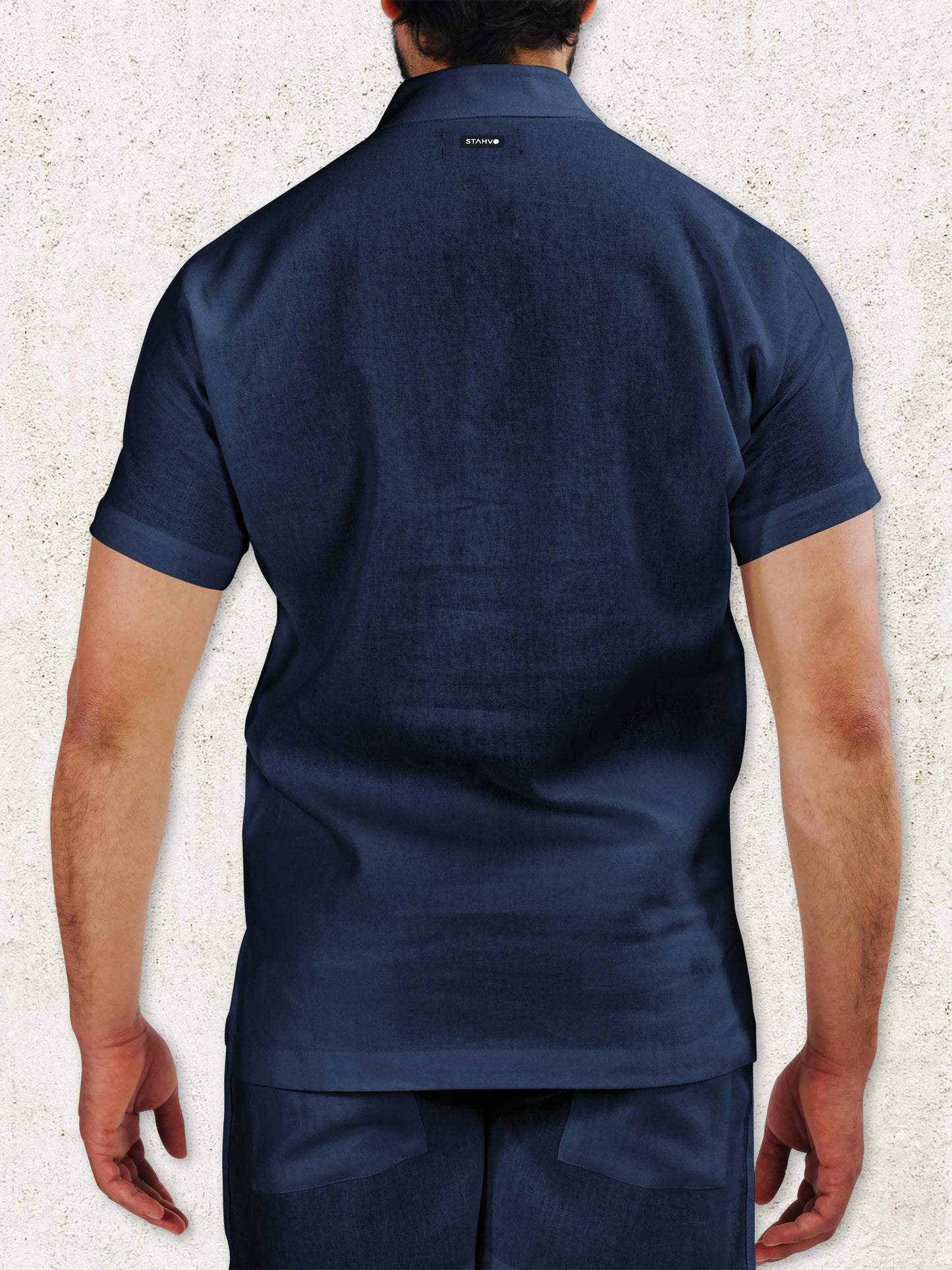 THE ROVI HENLEY SHIRT - Navy