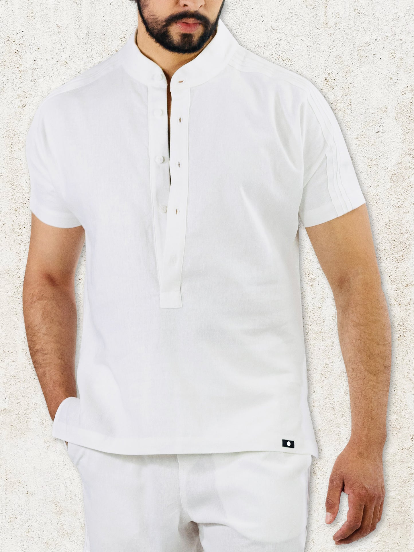 THE ROVI HENLEY SHIRT - White