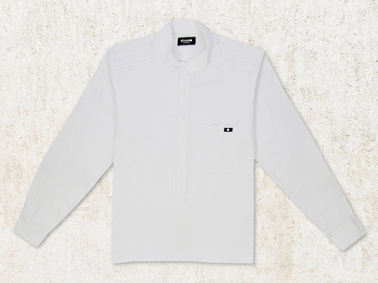 THE NAVO HENLEY SHIRT - White