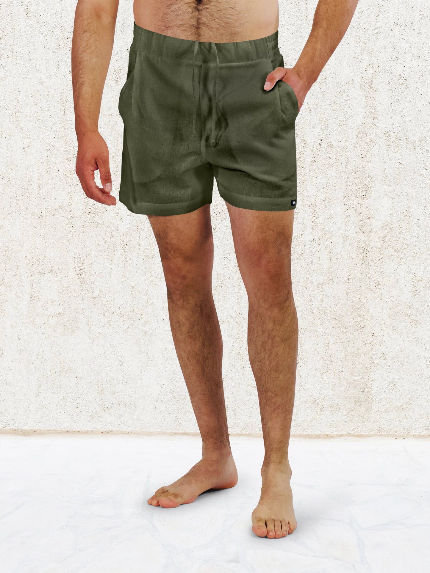 THE BIANO 4" SHORT - Olive