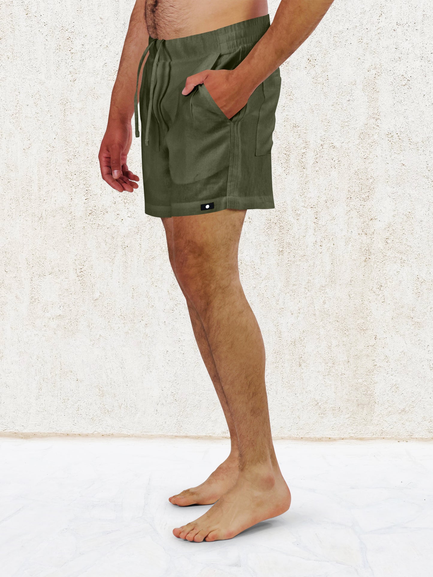 THE BIANO 4" SHORT - Olive