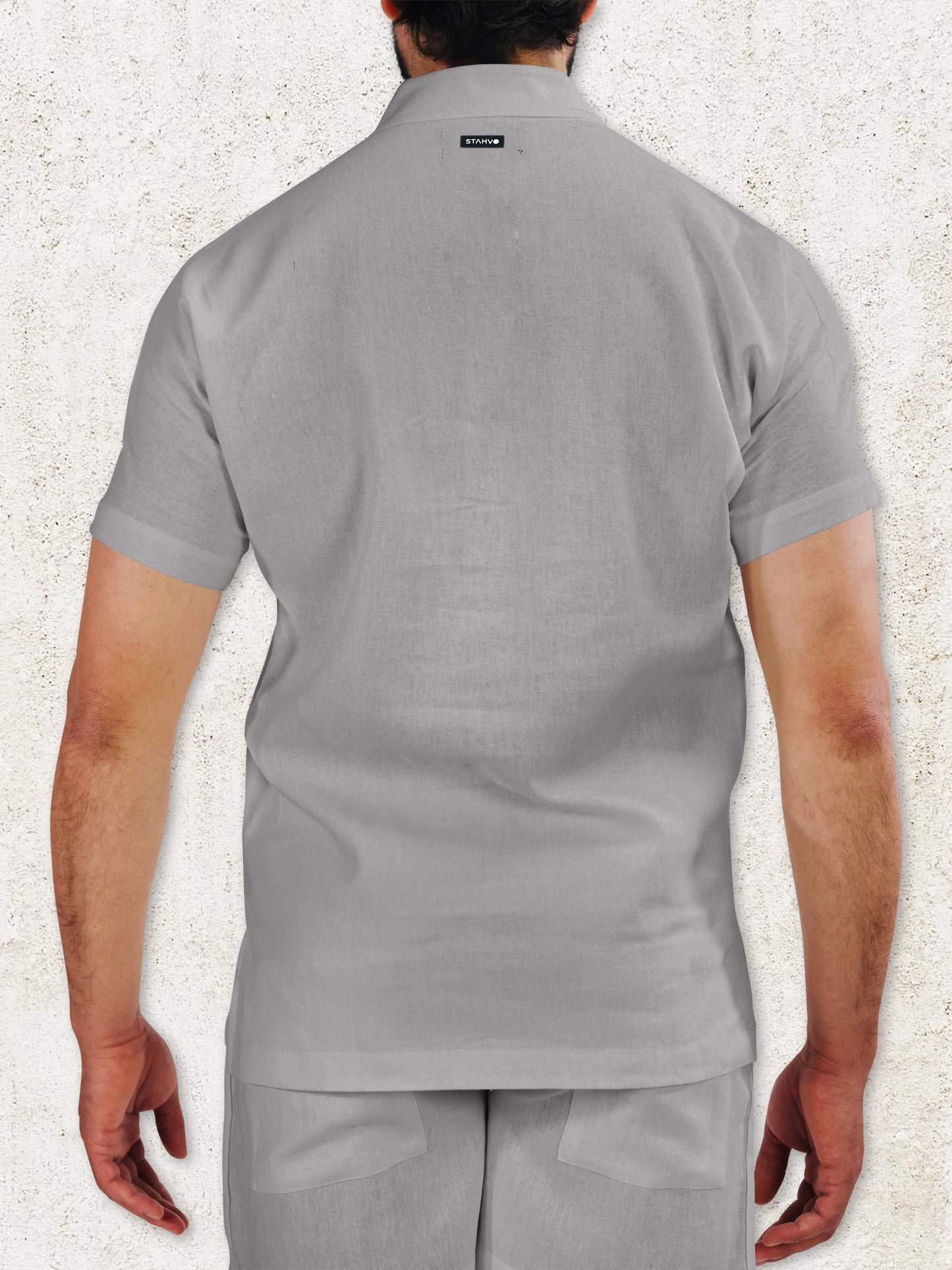 THE ROVI HENLEY SHIRT - Grey