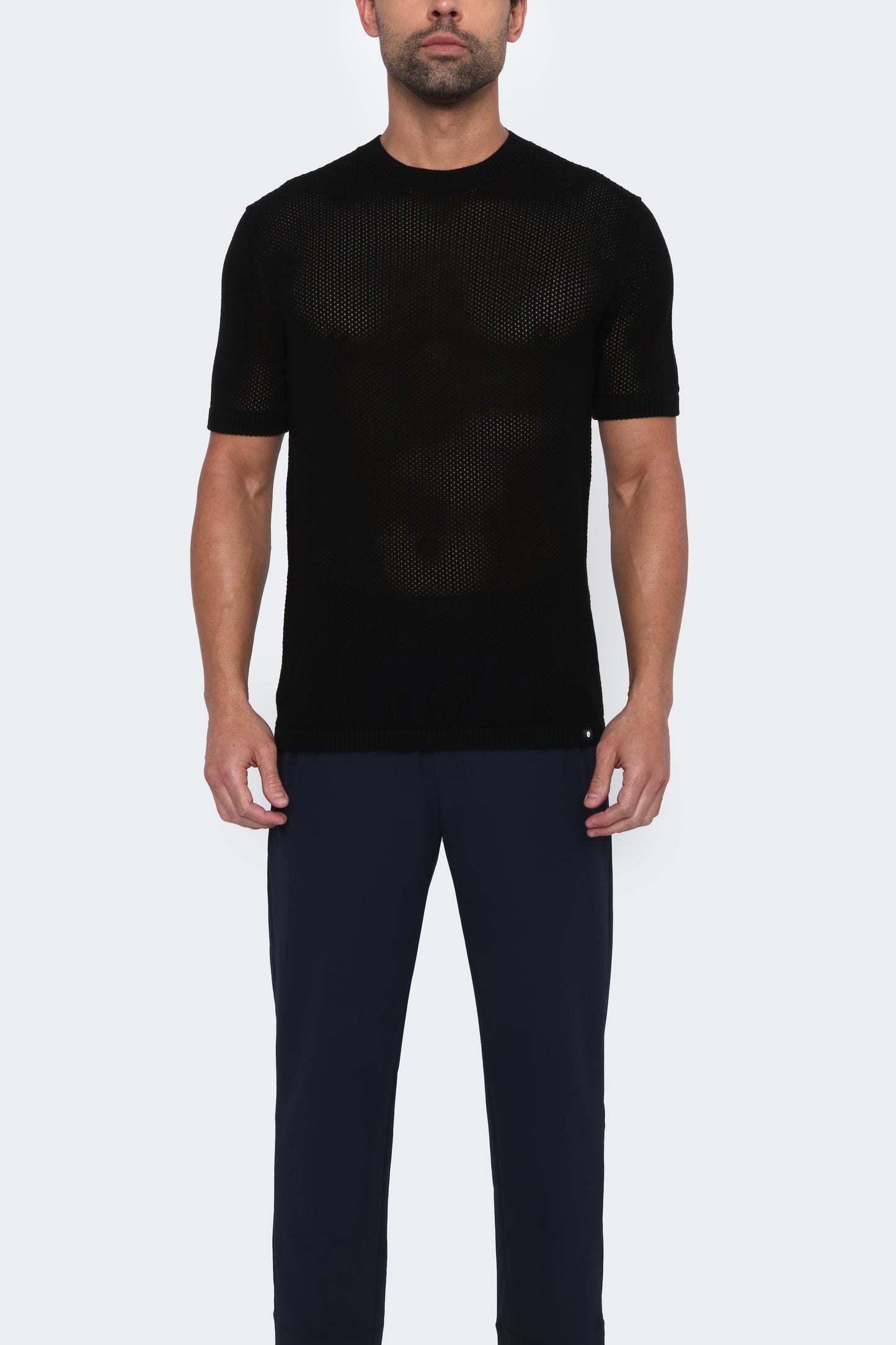 THE GANI - Supima Cotton Mesh Knit - Black