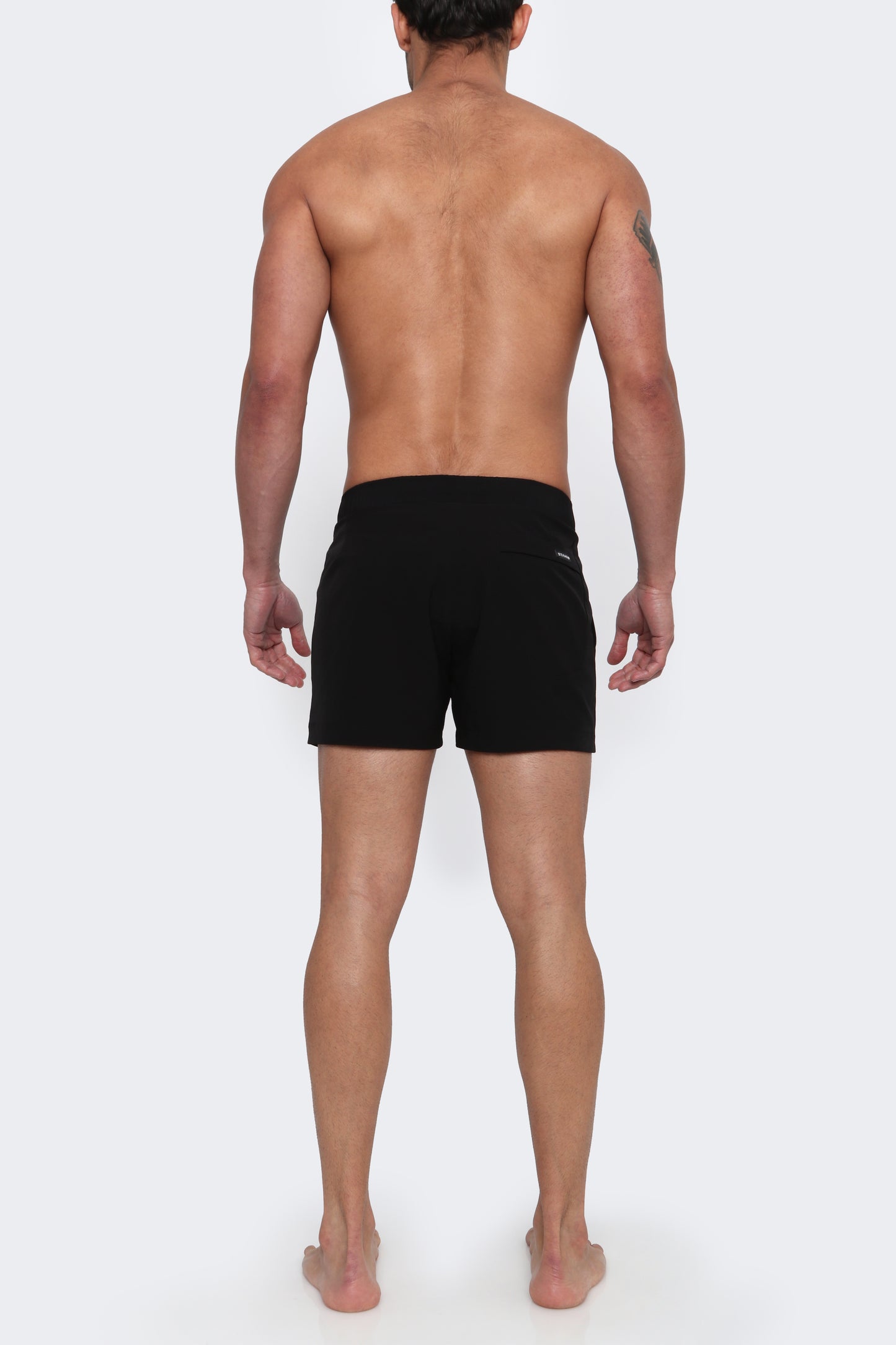 THE DALUX - Light-Tec 4-Way Stretch Linerless 3.5" Inseam Shorts - Black