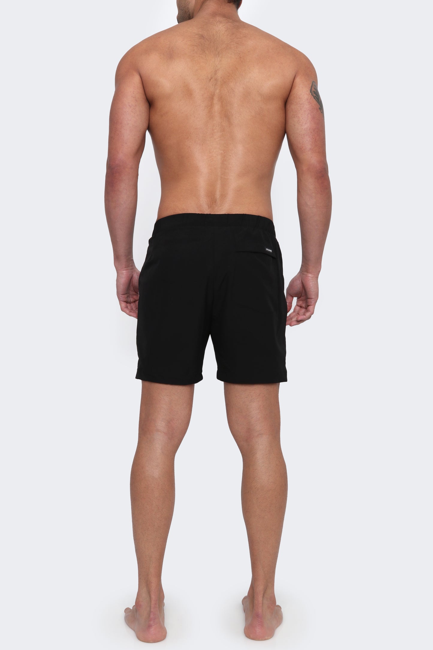 THE TALUX - Light-Tec 4-Way Stretch Linerless 5.5" Inseam Shorts - Black