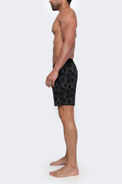 THE TALUX - Light-Tec 4-Way Stretch Linerless 5.5" Inseam Shorts - Check Print
