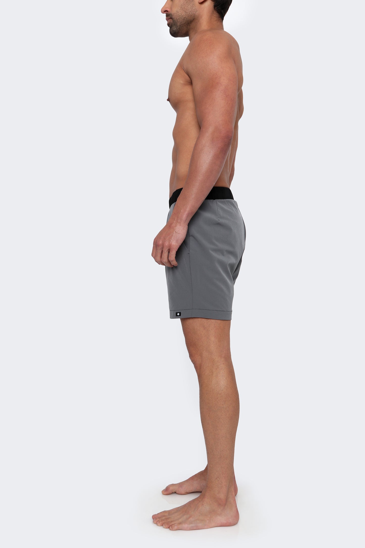 THE TALUX - Light-Tec 4-Way Stretch Linerless 5.5" Inseam Shorts - Gray