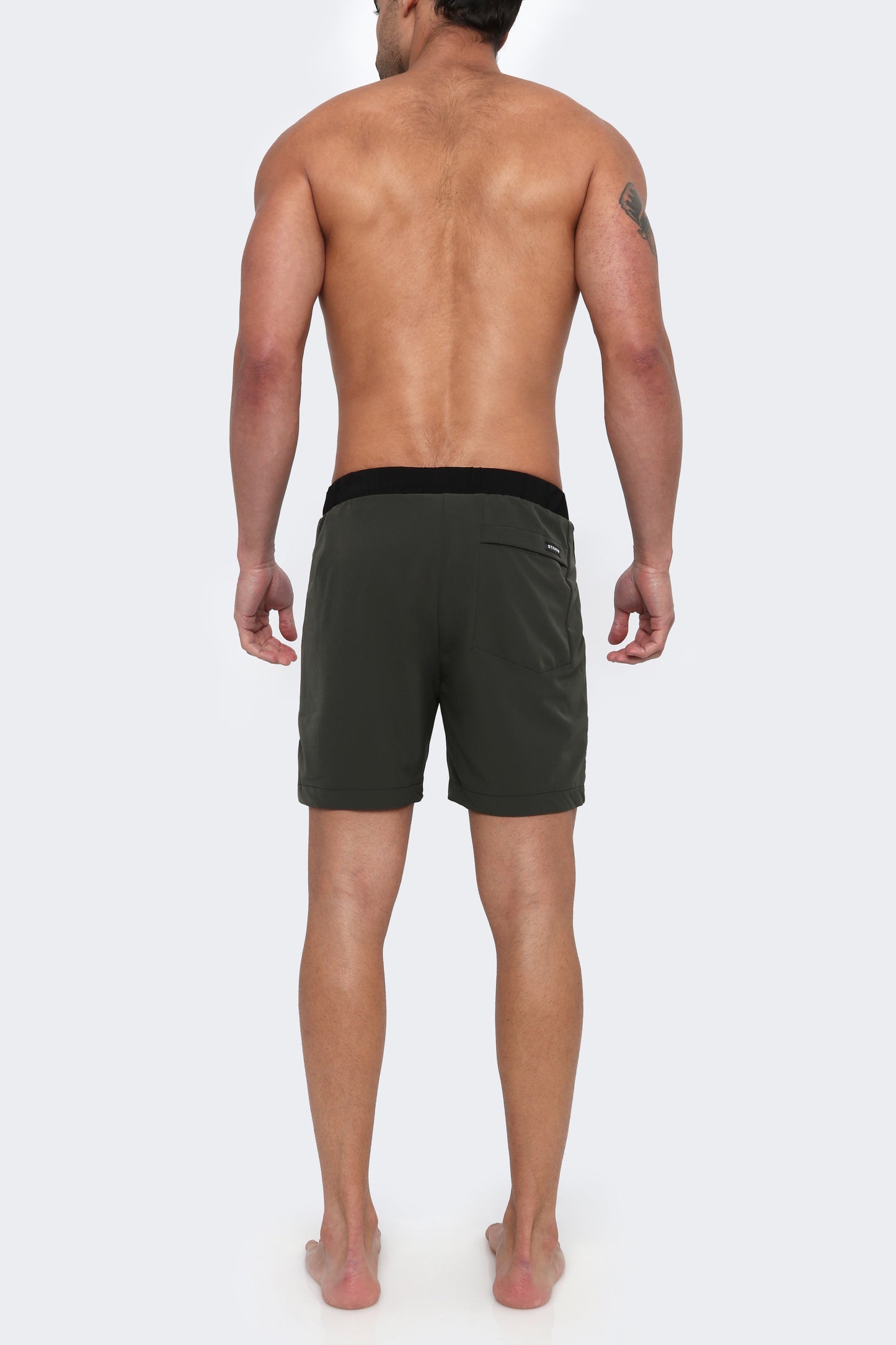 THE TALUX - Light-Tec 4-Way Stretch Linerless 5.5" Inseam Shorts - Olive