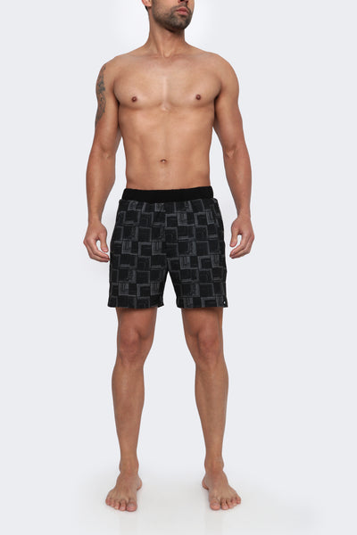 THE TALUX - Light-Tec 4-Way Stretch Linerless 5.5" Inseam Shorts - Check Print