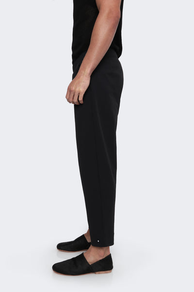 THE PALUX CROP TROUSER - Water-Repellent 4-Way Stretch Trousers - Black